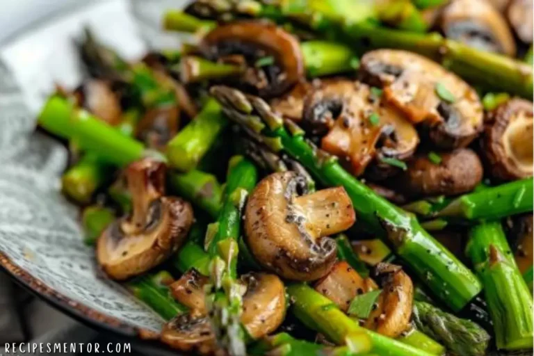 Learn to make Sautéed Asparagus and Mushrooms, the perfect low-carb side dish. Easy, quick, and packed with flavor, it's ideal for any meal!