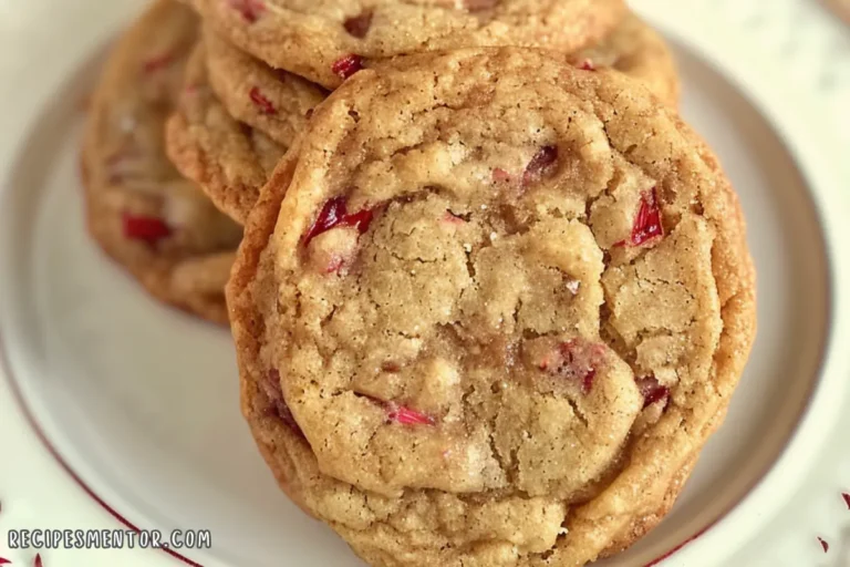 Brown Sugar Rhubarb Cookies