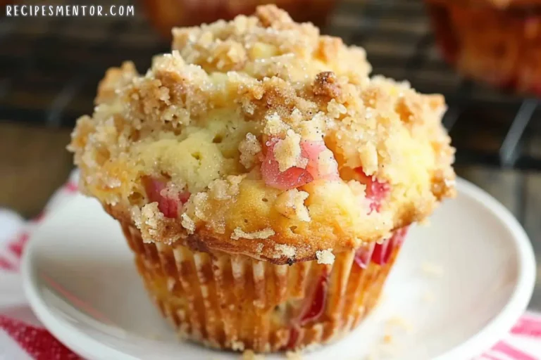 Rhubarb Streusel Muffins