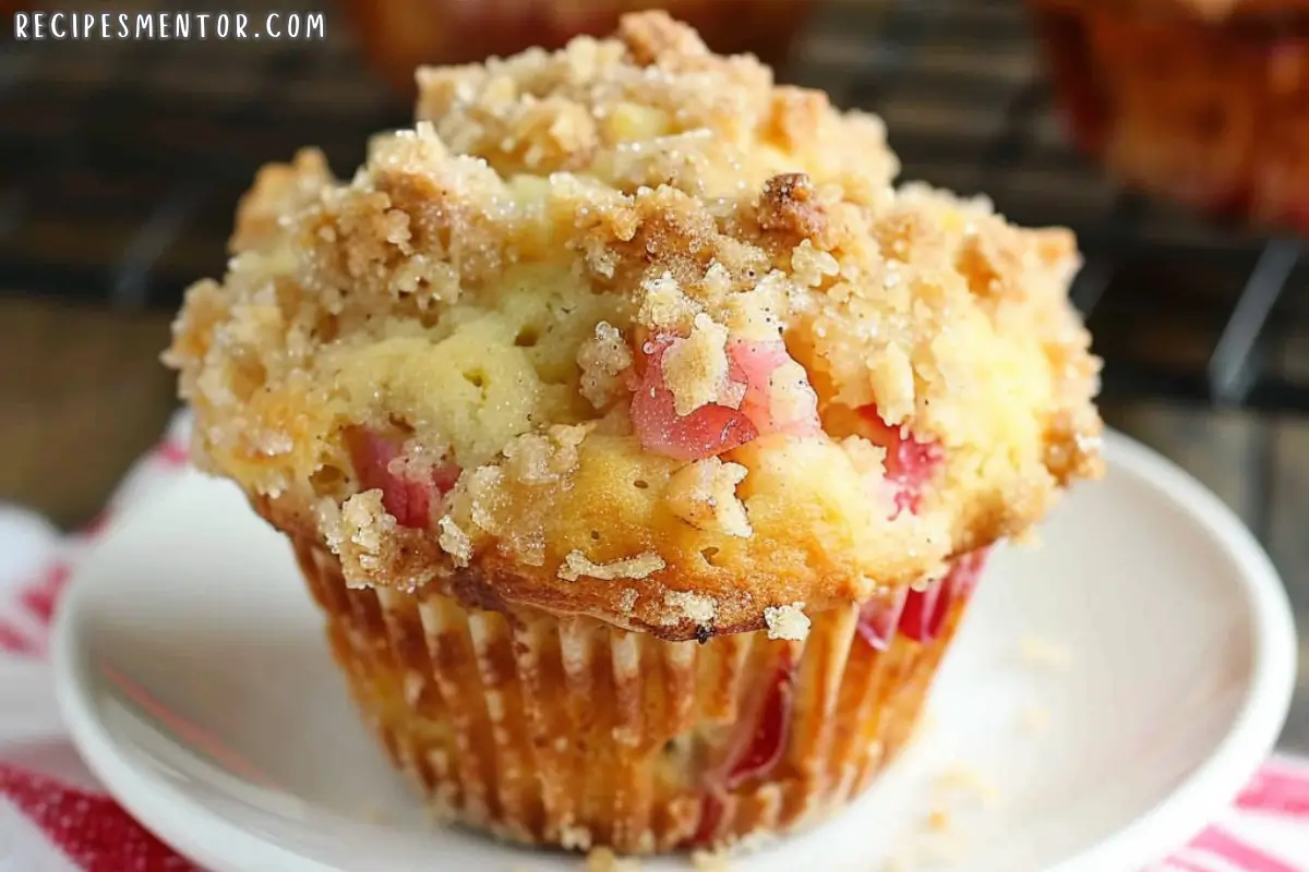 Rhubarb Streusel Muffins