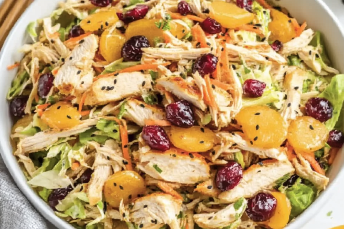This Asian Chicken Cranberry Salad is a delightful blend of flavors and textures, perfect for any meal. Packed with nutrients, it's a refreshing choice that will impress your guests.