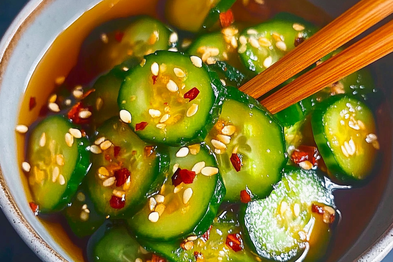 This Asian Cucumber Salad is a refreshing dish that's perfect as an appetizer or side. Its perfect balance of flavors makes it a delightful addition to any meal.