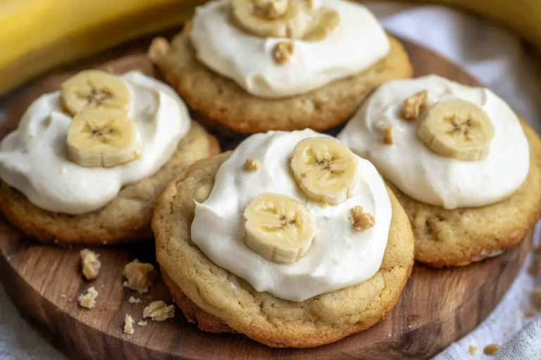 Indulge in the sweetness of these Banana Bread Cookies, a delightful treat perfect for any occasion.