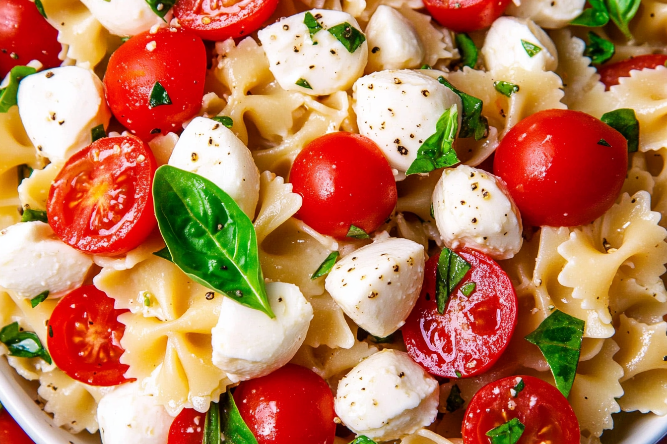 This Best Caprese Pasta Salad combines fresh ingredients for a light and delicious dish, perfect for summer gatherings or as a flavorful side for any meal.