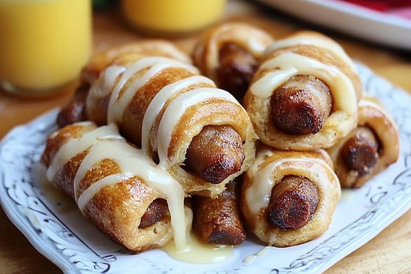 Start your day with a delightful twist on a classic favorite—Breakfast Pigs in a Blanket! This dish combines sweet cinnamon rolls and savory turkey sausage for a breakfast treat everyone will love.