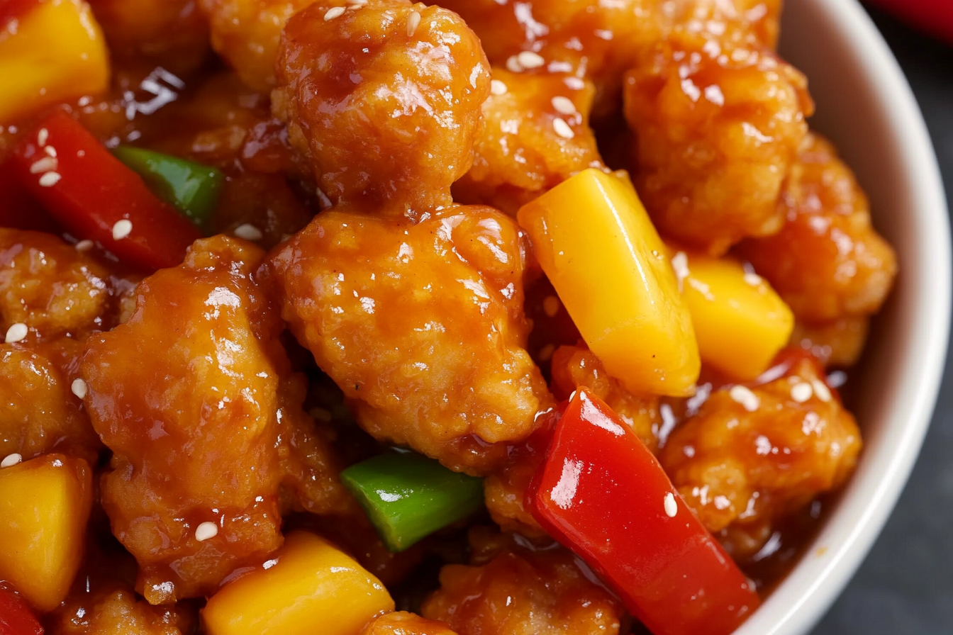 Enjoy a delightful twist on a classic with this crispy Chinese sweet and sour chicken recipe, perfect for any dinner gathering or family meal.