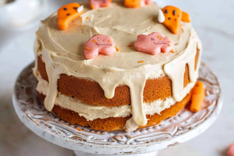 Celebrate your furry friend's special day with this delicious and healthy dog birthday cake made from wholesome ingredients your pup will love.