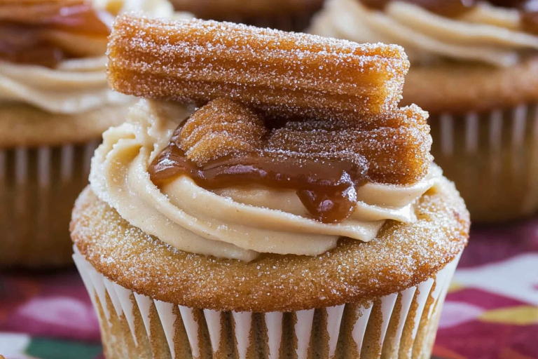 Indulge in a delightful fusion of churros and cupcakes with these Dulce de Leche Churro Cupcakes! They are perfect for satisfying your sweet tooth and impressing friends.
