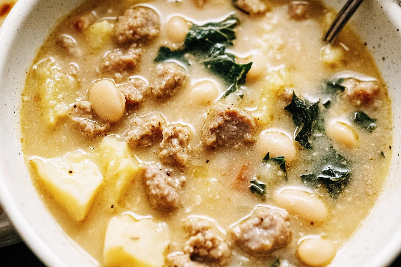 This hearty Italian Sausage White Bean Soup is perfect for chilly days. It combines savory sausage, tender carrots, and nutritious spinach in a flavorful broth, making it a comforting meal everyone will love.
