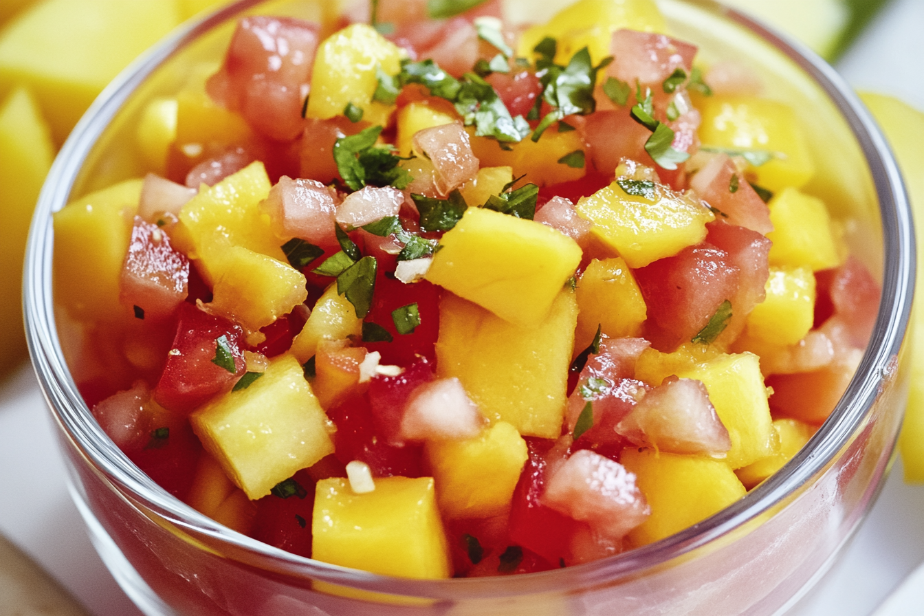 Mango salsa is a vibrant, refreshing addition to your meals, perfect for summer barbecues or as a topping for grilled dishes.