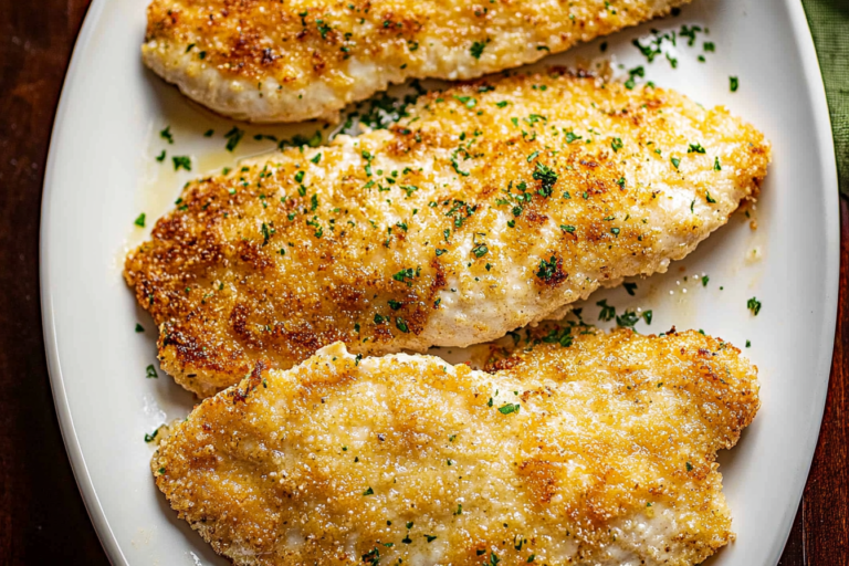 Indulge in the creamy, cheesy goodness of Mayonnaise Parmesan Chicken, a dish that's as easy to make as it is delicious.