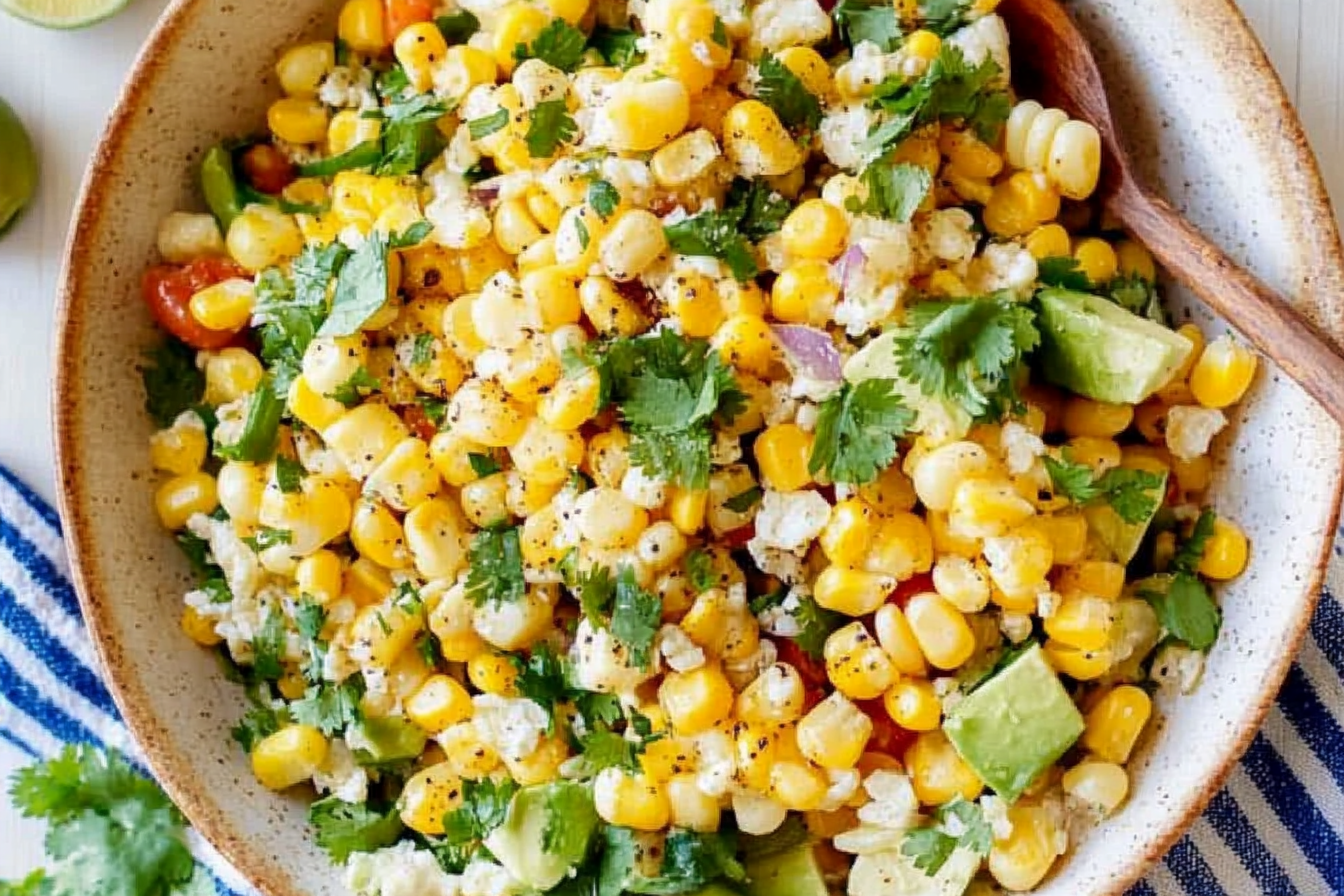 This vibrant Mexican Salad with Street Corn is packed with flavor and perfect for any gathering.