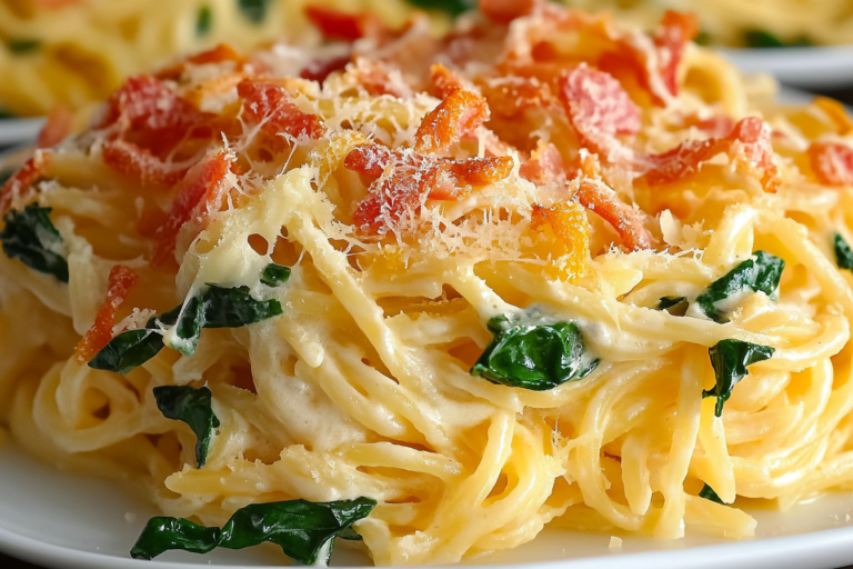 Indulge in a creamy, cheesy Monterey Spaghetti that's perfect for meatless meals and a hit with everyone around the table.