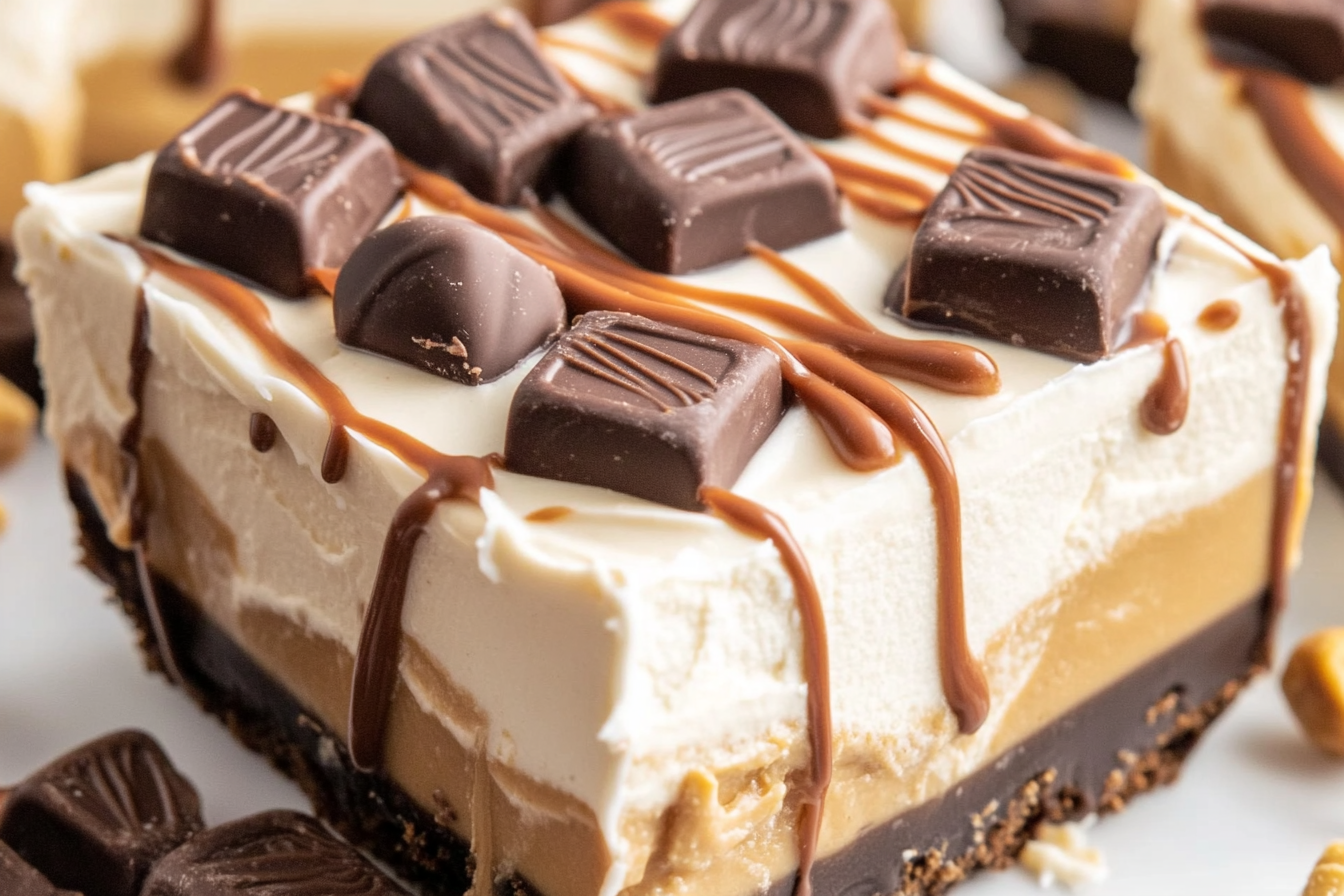 Indulge in a creamy, no-bake dessert that combines the rich flavors of chocolate and peanut butter, perfect for any gathering or special occasion.