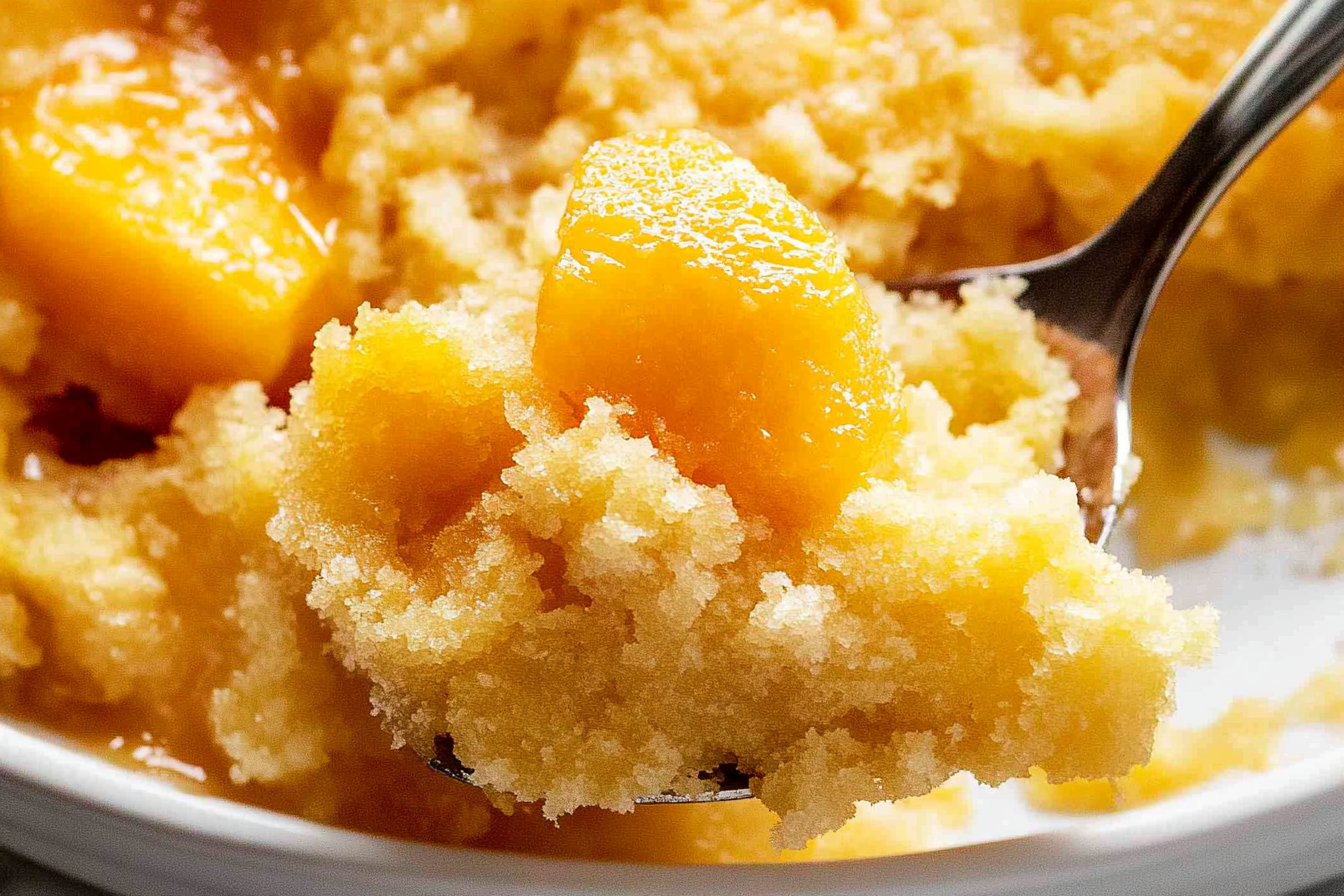 This Peach Dump Cake is a simple yet delicious dessert that's perfect for any occasion. With its golden topping and juicy peaches, it's a family favorite!