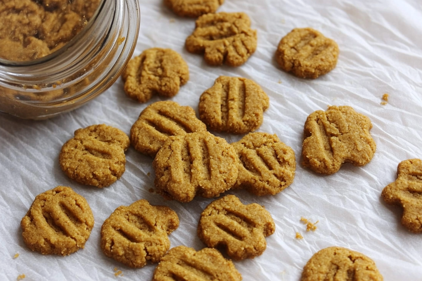 Peanut Butter And Banana Barkies Dog Cookies