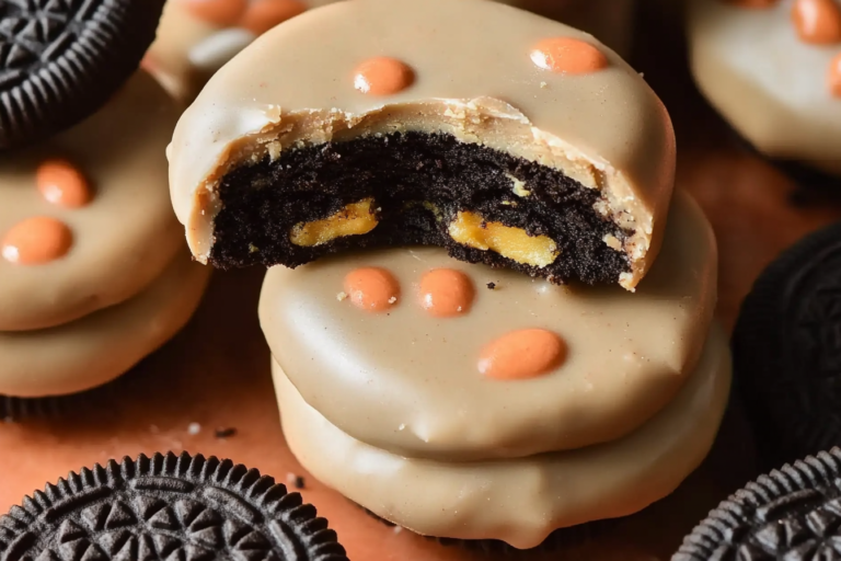 Indulge in a sweet twist on a classic treat with these delicious Peanut Butter Dipped Oreos that are perfect for any occasion.