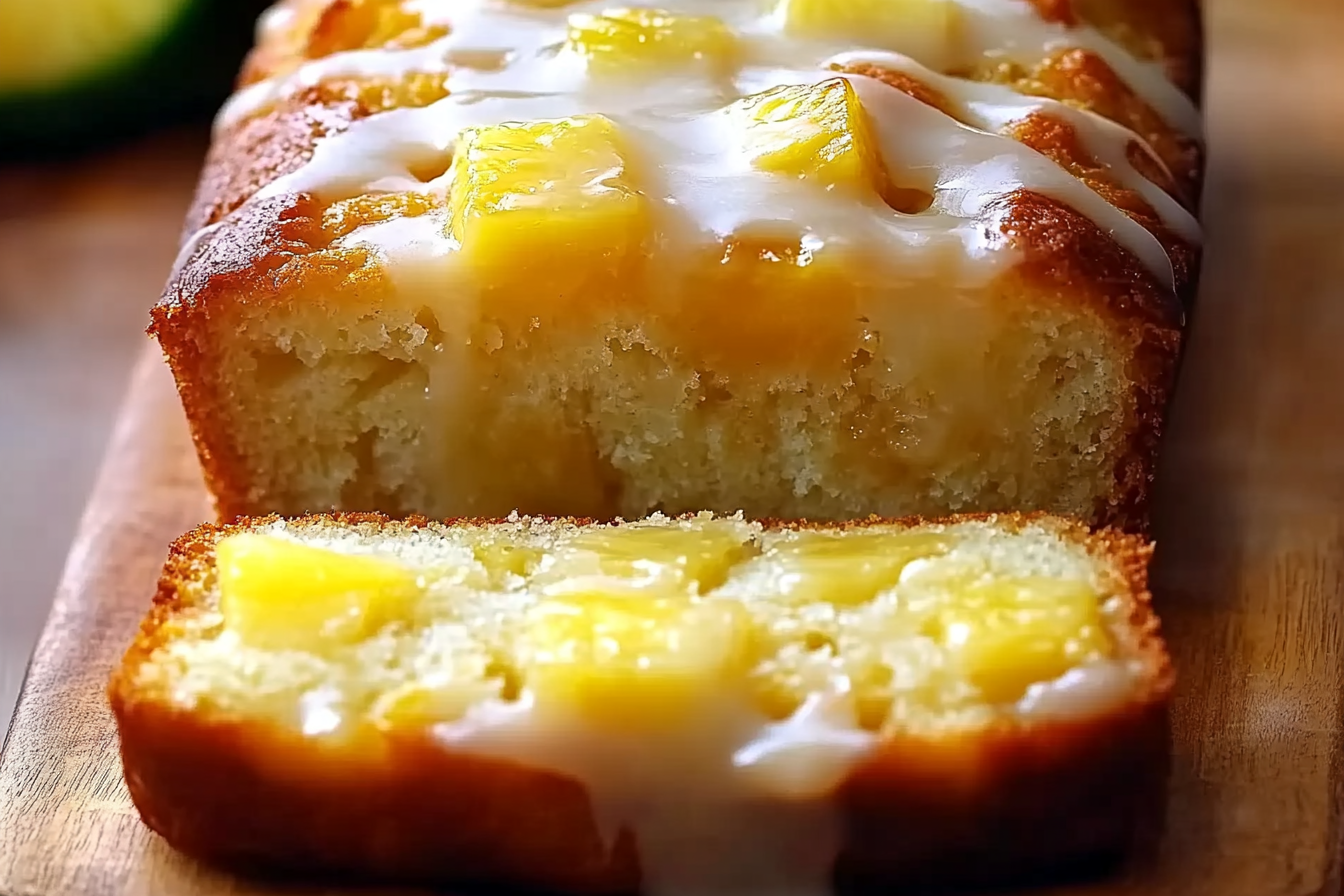 This Pineapple Quick Bread is a delightful and moist treat, perfect for any occasion. Its luscious blend of pineapple and cream cheese makes it an irresistible choice for breakfast or dessert.