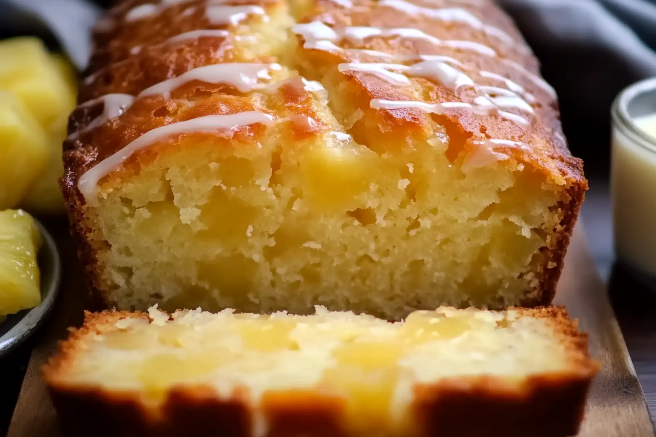 This Pineapple Quick Bread is a delightful tropical treat, perfect for breakfast or a snack. With hints of pineapple and a sweet glaze, it's sure to brighten your day.