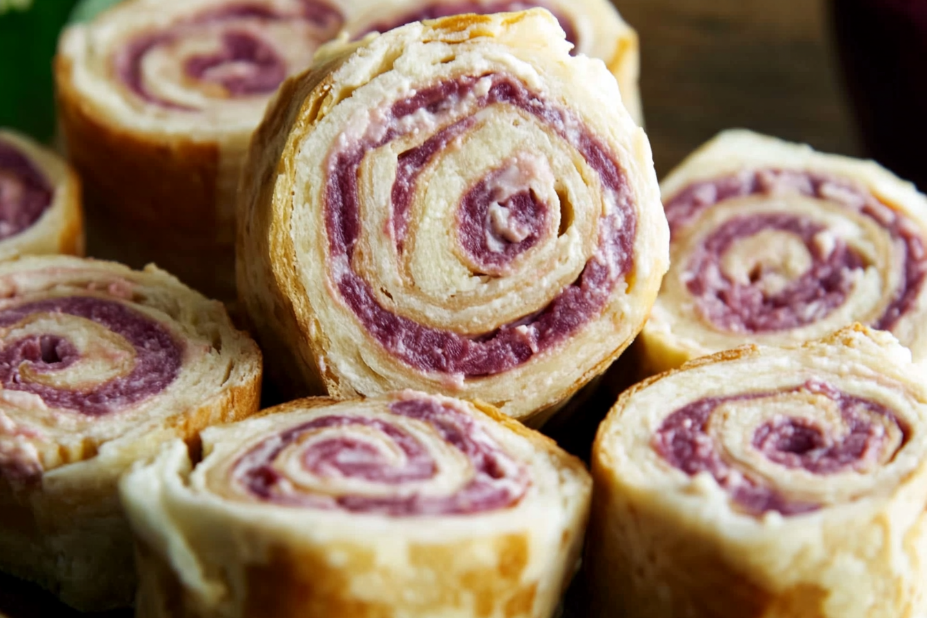 Reuben Pinwheels are a delightful twist on a classic sandwich, combining savory flavors into an easy-to-eat appetizer perfect for any gathering.