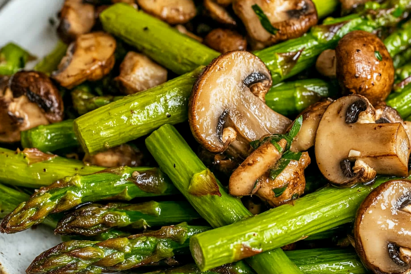 Sautéed asparagus and mushrooms make for a vibrant and healthy side dish, packed with flavor and nutrients. Perfect for adding a fresh touch to any meal!