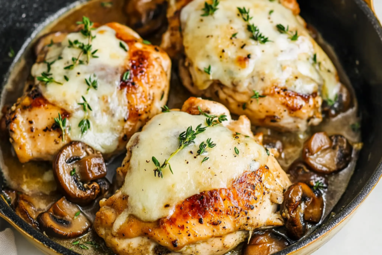 This Skillet Chicken and Mushrooms recipe combines tender chicken with savory mushrooms for a delicious meal that’s easy to prepare and perfect for any night of the week.