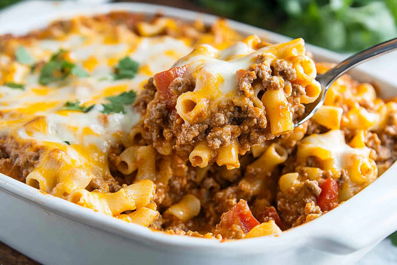 Taco Noodle Bake is a fun and hearty twist on traditional Mexican flavors in a comforting casserole.