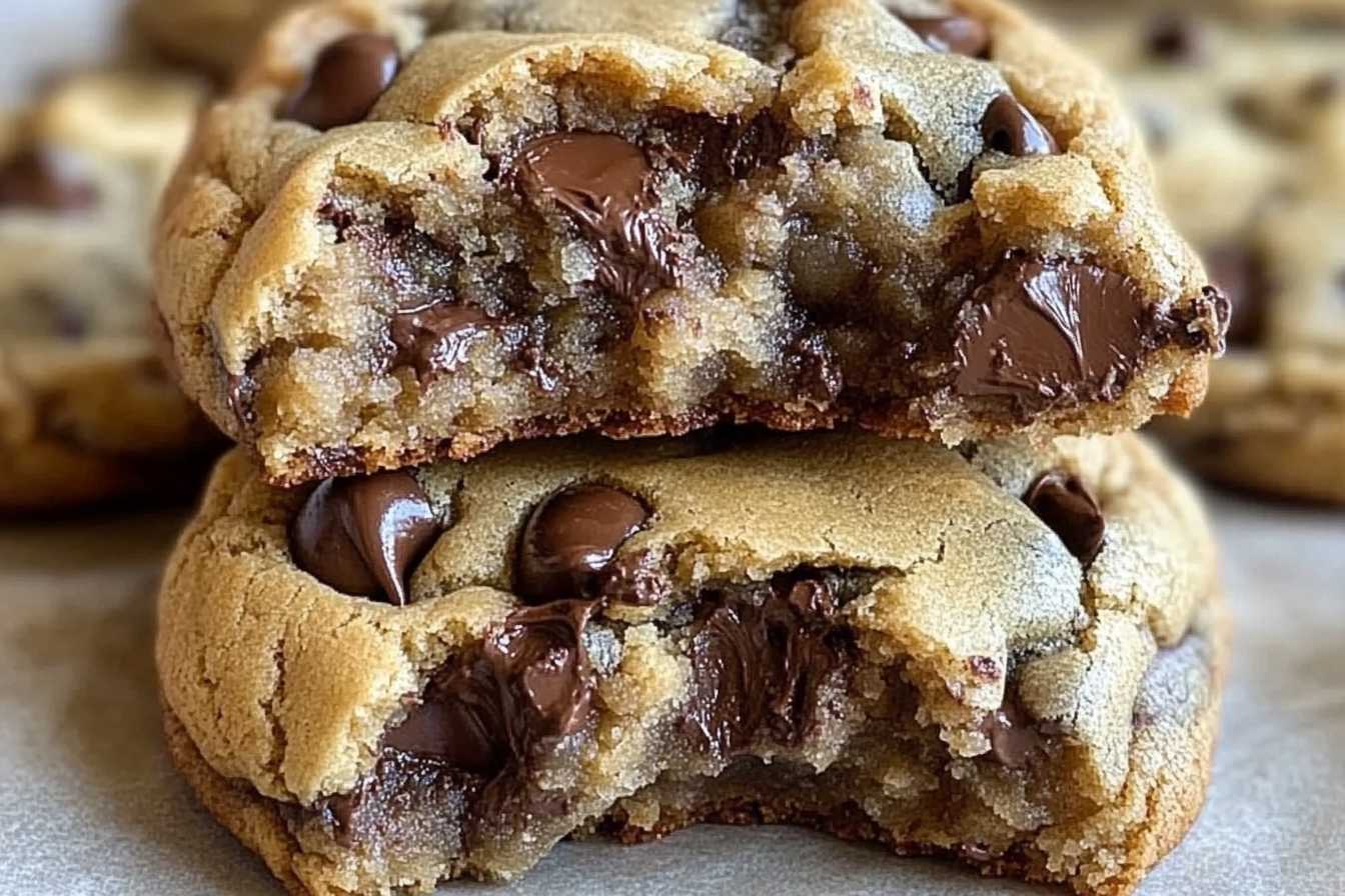 Indulge in the ultimate treat with these Ultra Thick Bakery Style Chocolate Chip Cookies—rich, gooey, and irresistibly soft. Perfect for any occasion!