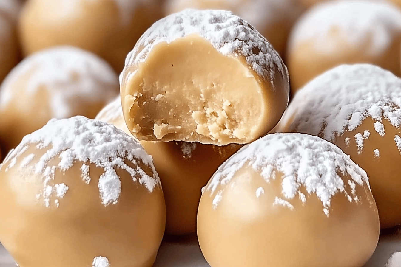 These peanut butter balls are a quick treat that will satisfy your sweet tooth in no time.