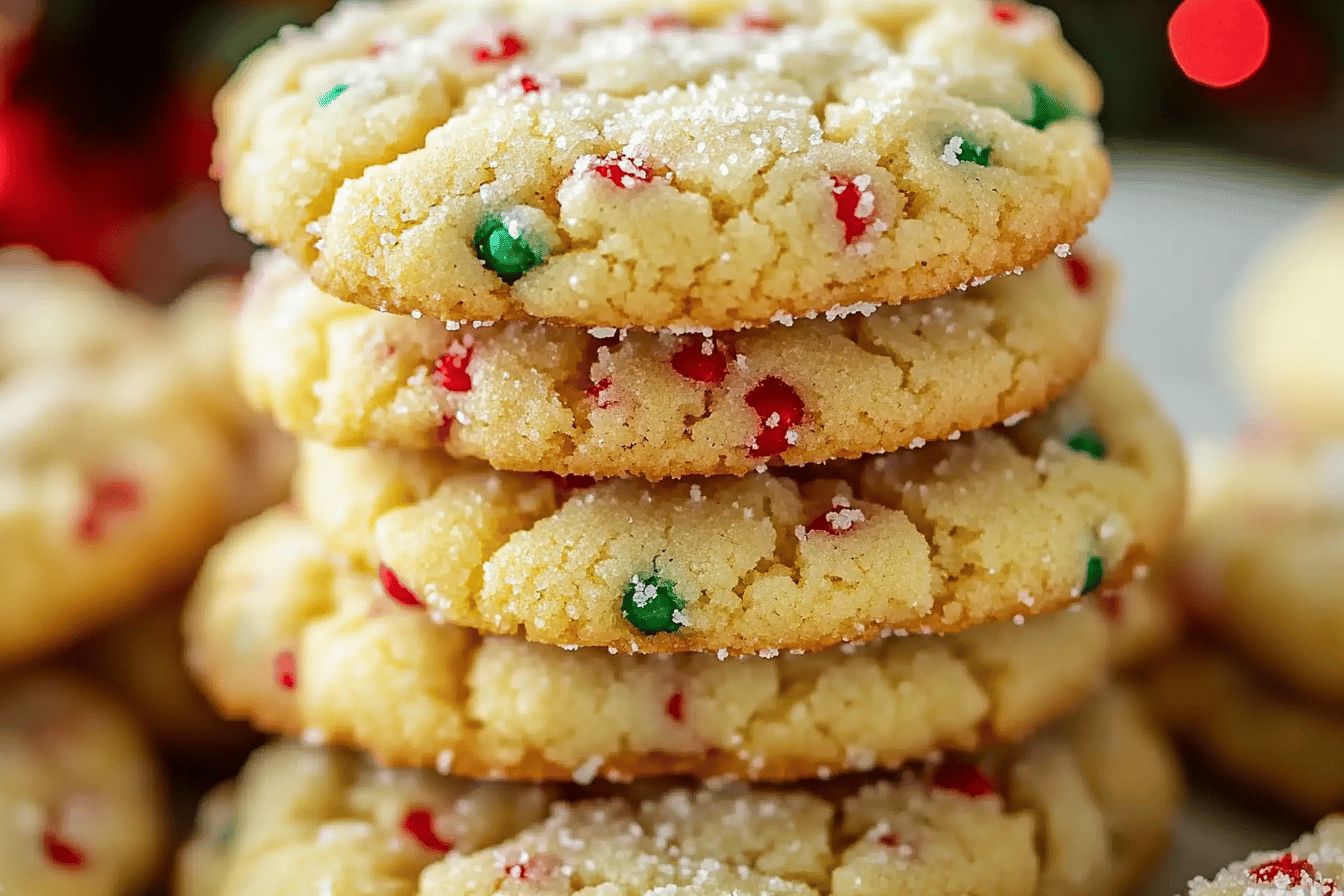 These ooey gooey butter cookies are simple to make and sure to be a holiday favorite.