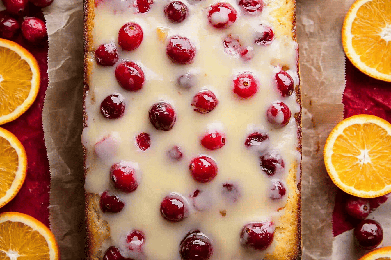 This Cranberry Orange Loaf is a perfect blend of tart and sweet for any breakfast table.