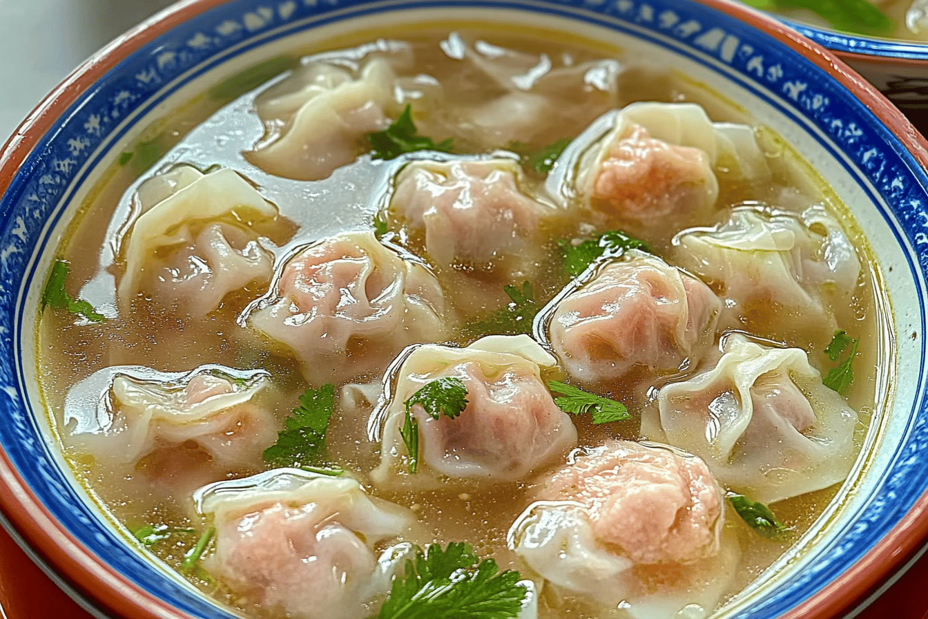 A comforting bowl of wonton soup that’s simple yet satisfying, perfect for any day of the week.