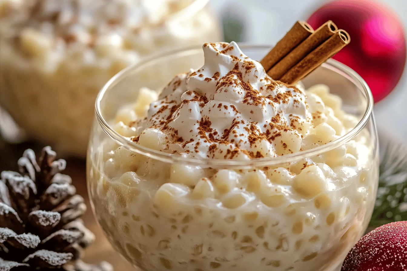 Delight in this creamy, festive Eggnog Tapioca Pudding that's perfect for the holiday season.