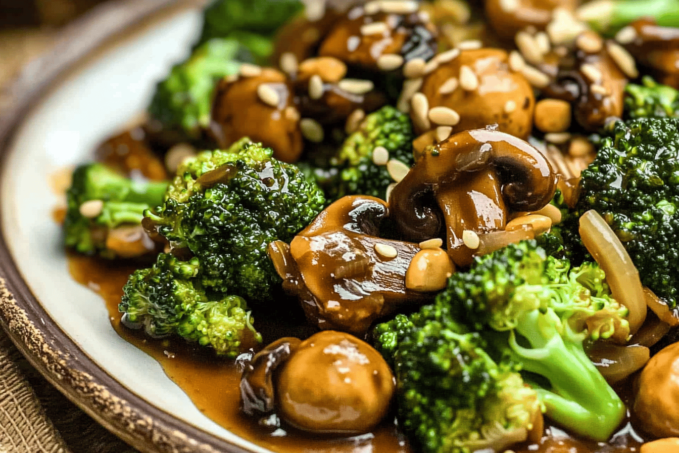 This General Tso's Broccoli Mushroom Stir-Fry is a flavorful, healthy twist on a classic dish.