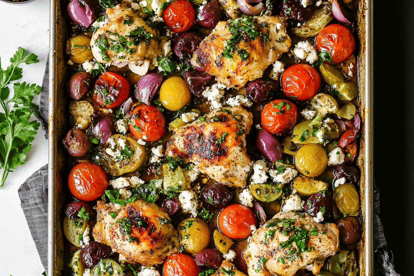 Enjoy a delicious and healthy Greek-inspired meal that's easy to prepare and packed with flavor.