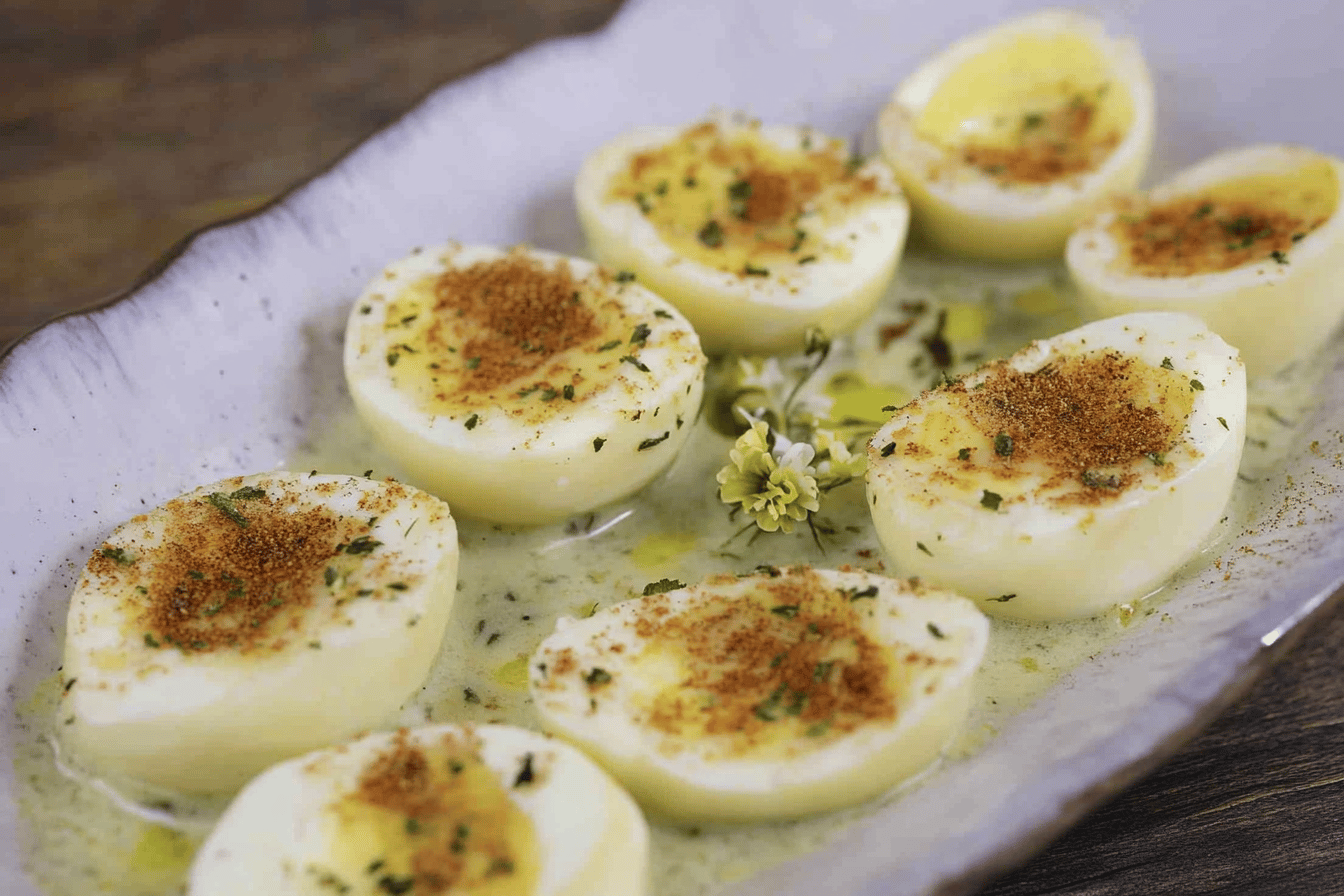 This dish combines savory eggs with a delightful twist, perfect for brunch lovers seeking something special.