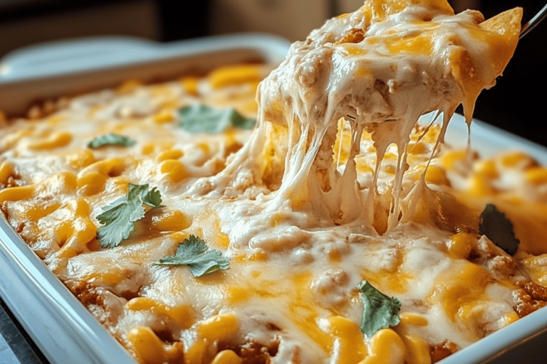 This Mexican White Trash casserole brings comfort and flavor to your dinner table with ease.