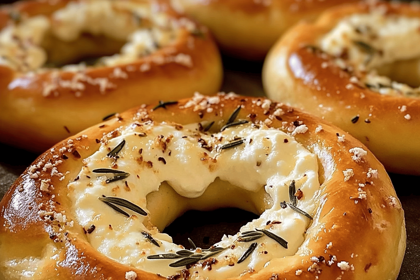 Indulge in these cheesy pretzels with a unique rosemary twist – perfect for any snack time.