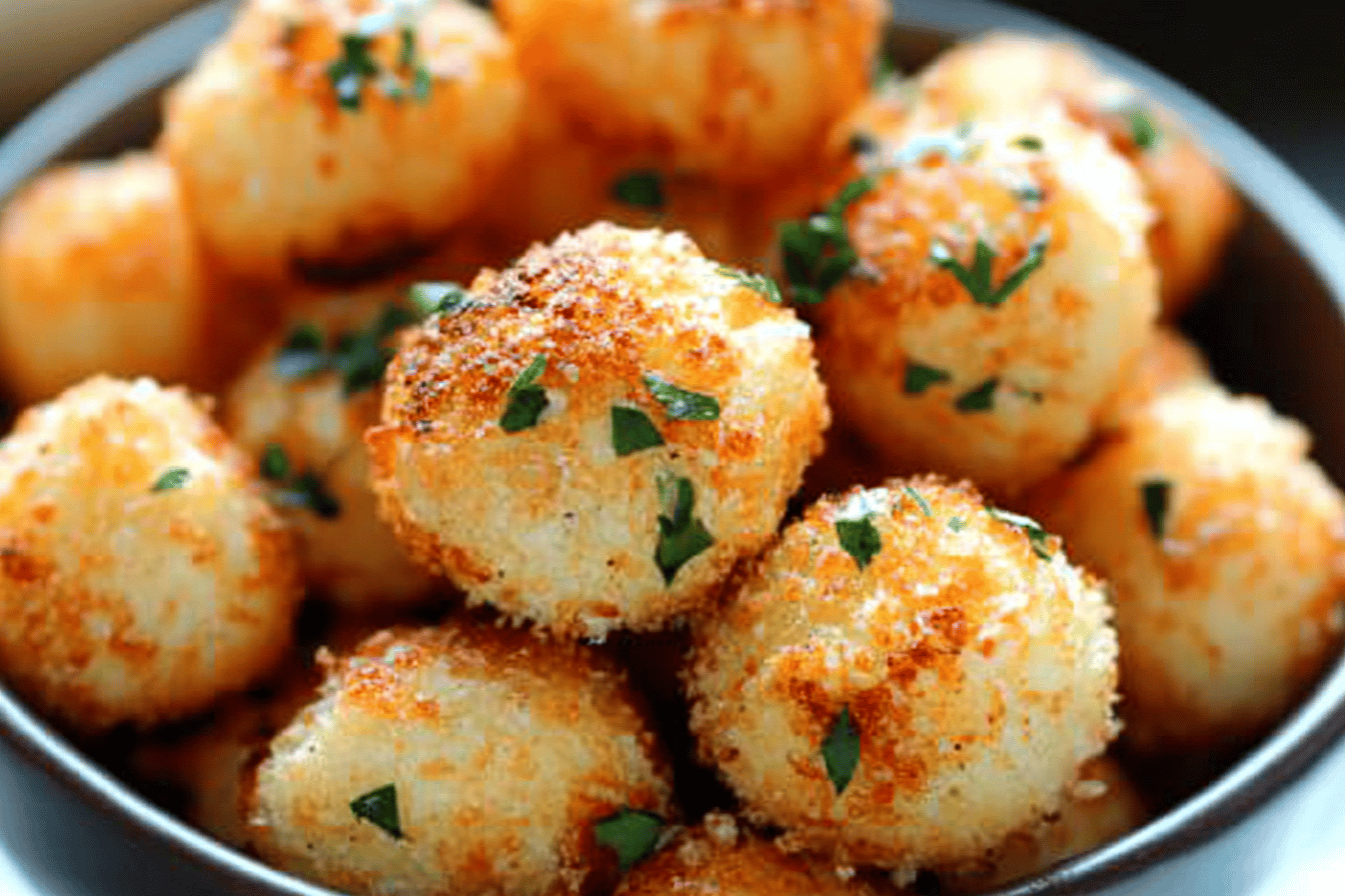 These flavorful Parmesan Cauliflower Bites are a deliciously healthy snack option that everyone will love.