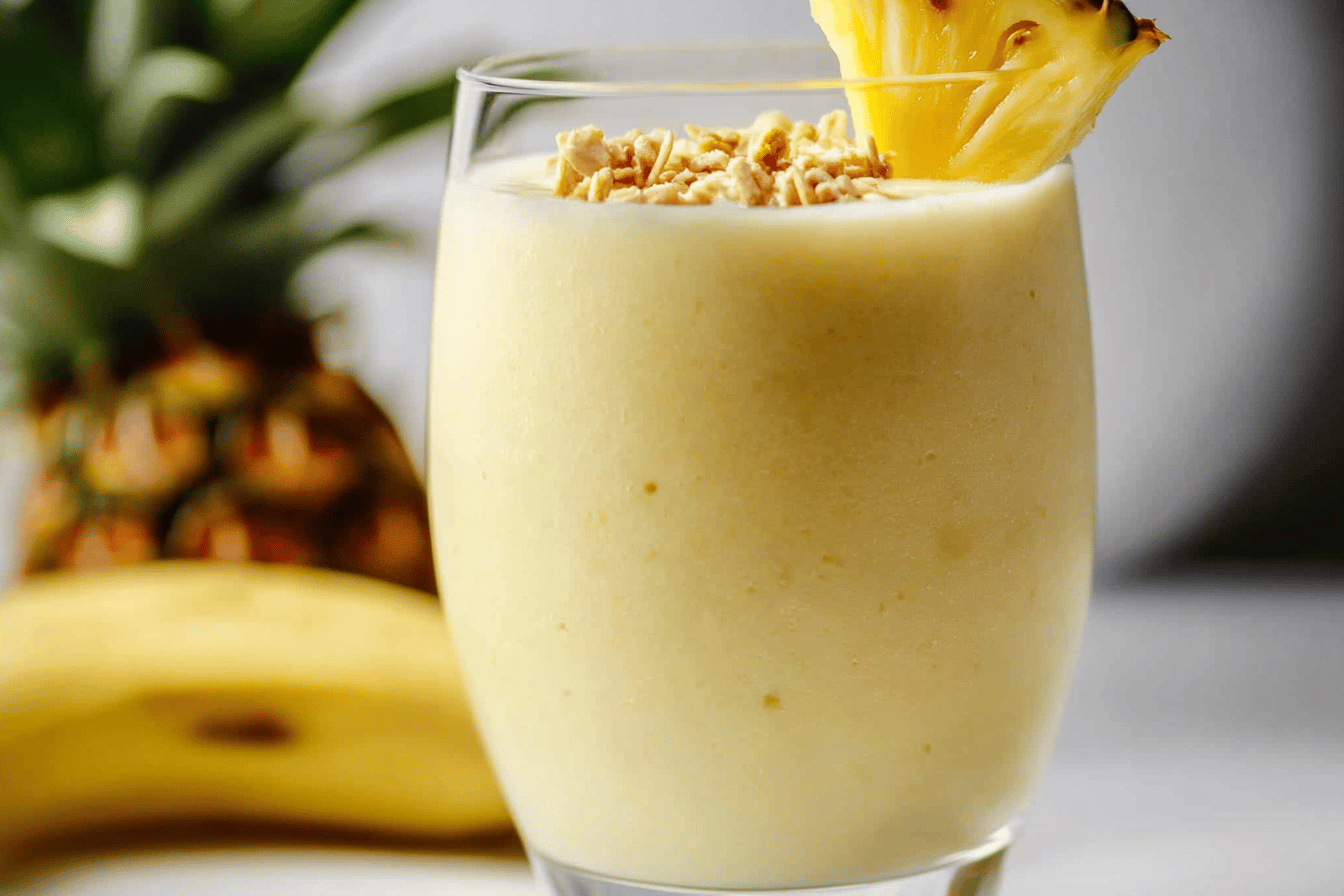 This refreshing smoothie combines natural sweetness from fruit for a delightful and healthy treat.