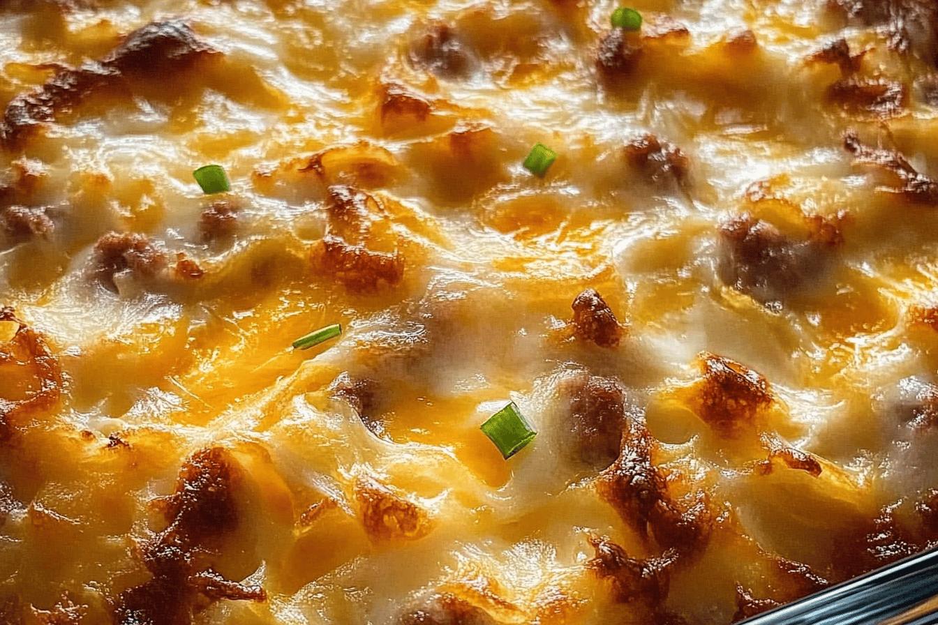 Start your day right with this hearty and delicious casserole packed with protein and flavor.