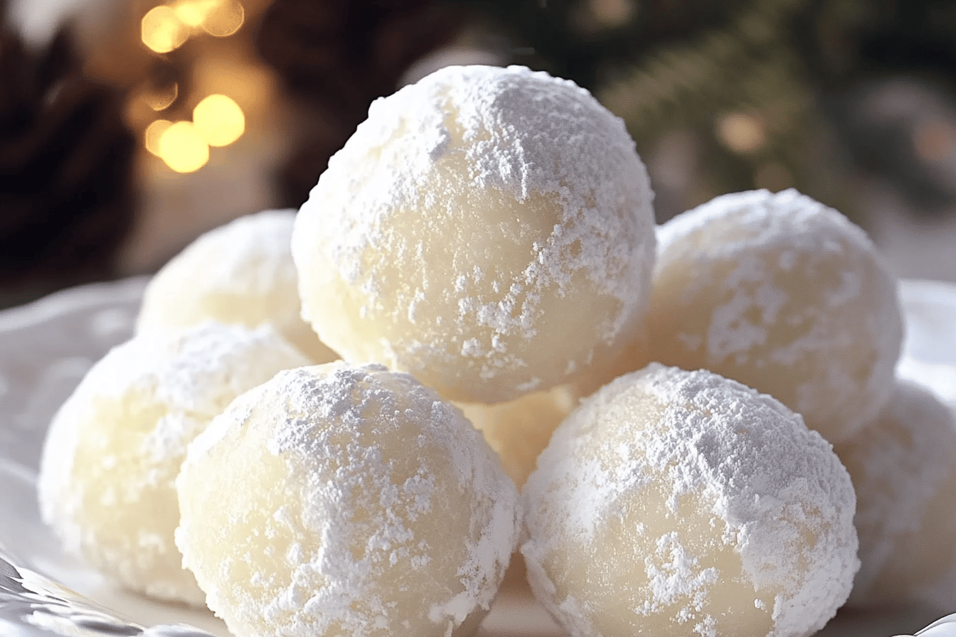 Indulge in these delicious, sweetened condensed milk snowballs that melt in your mouth and are perfect for any occasion.