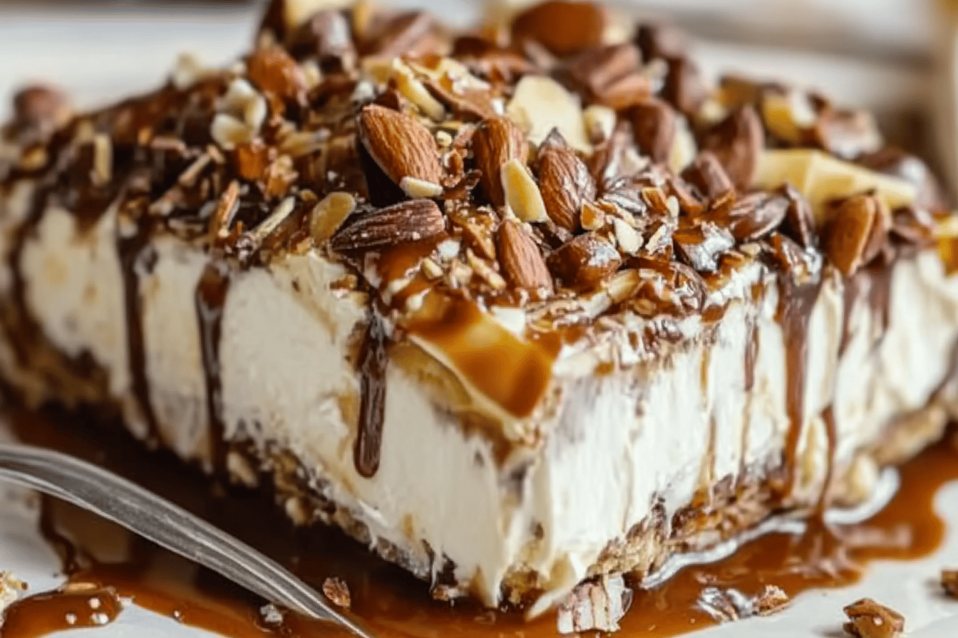 This Turtle Lush dessert is a delicious blend of chocolate, caramel, and crunchy pecans.