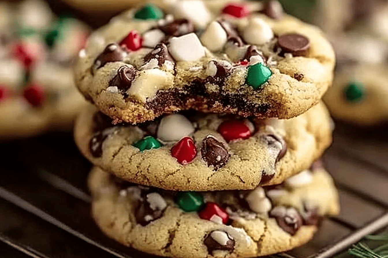 These festive cookies blend chocolate and peppermint, making them a delightful holiday treat for everyone.