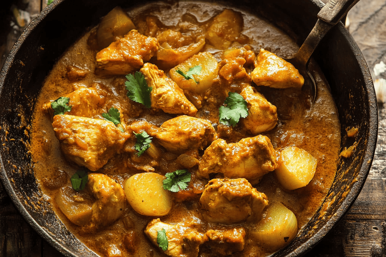A delicious, aromatic chicken curry that warms the soul and delights the taste buds.