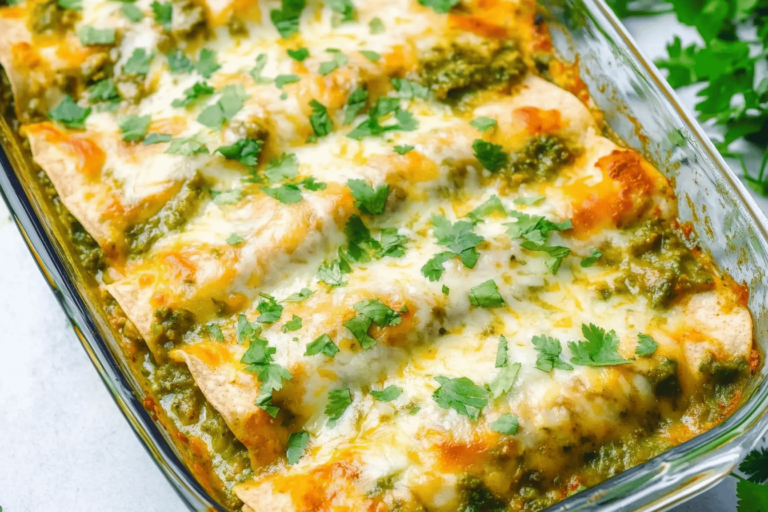 These delicious Chicken Enchiladas Verde are packed with flavor and a perfect weeknight meal for the whole family.
