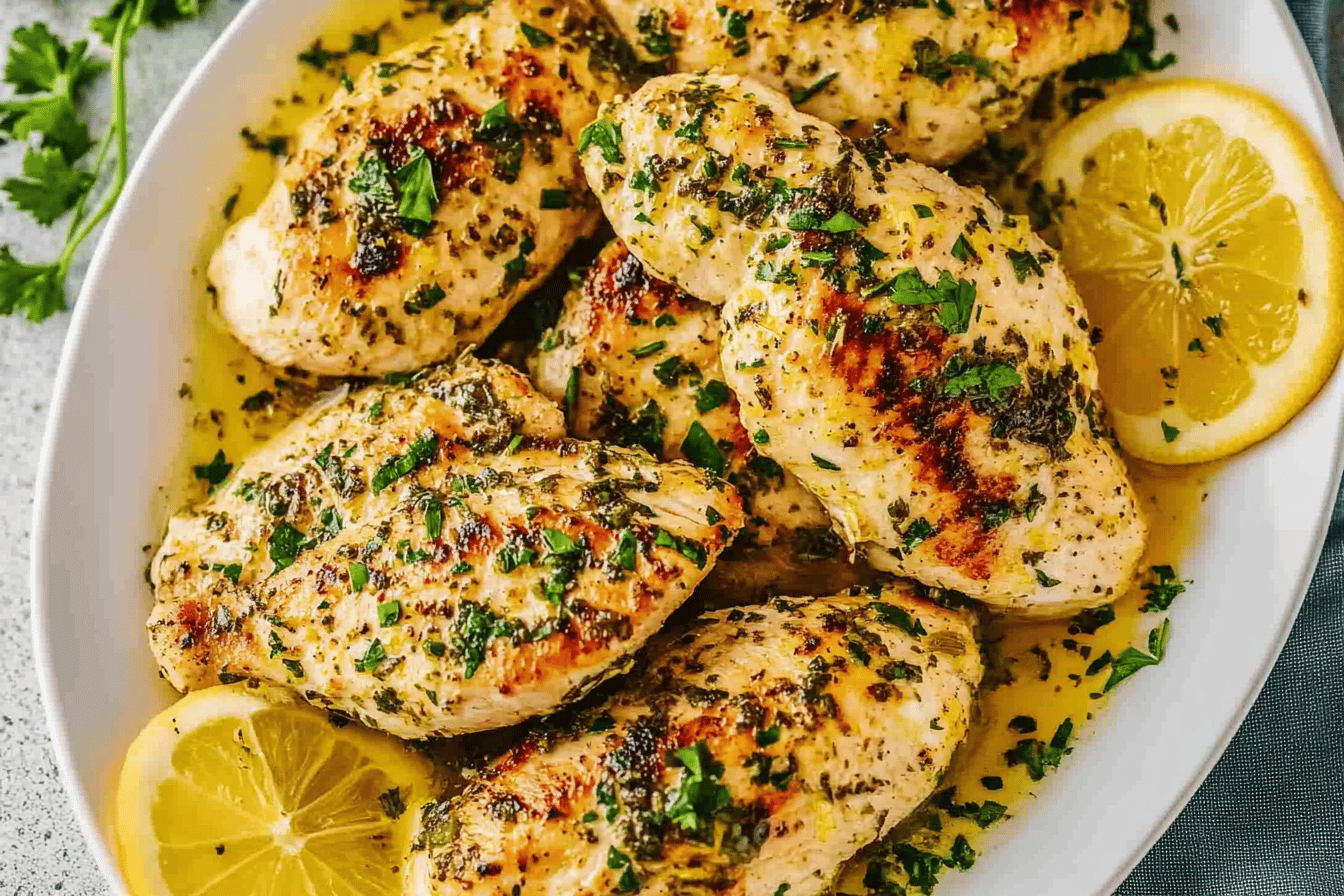 This Garlic-Lemon Chicken is a flavorful dish that’s perfect for any weeknight dinner.