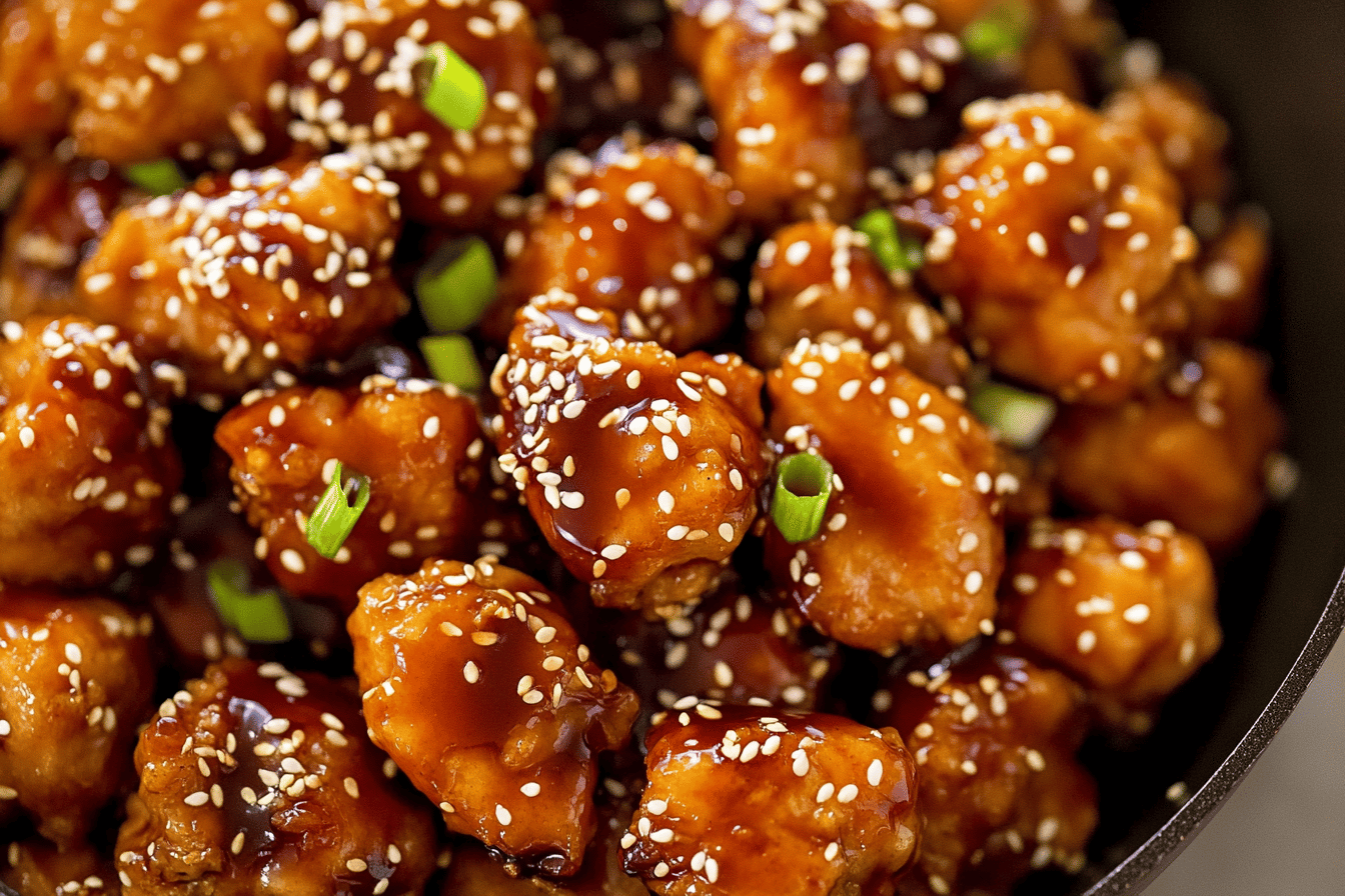 Delicious sesame chicken brings vibrant flavors and a delightful crunch to your dinner table.