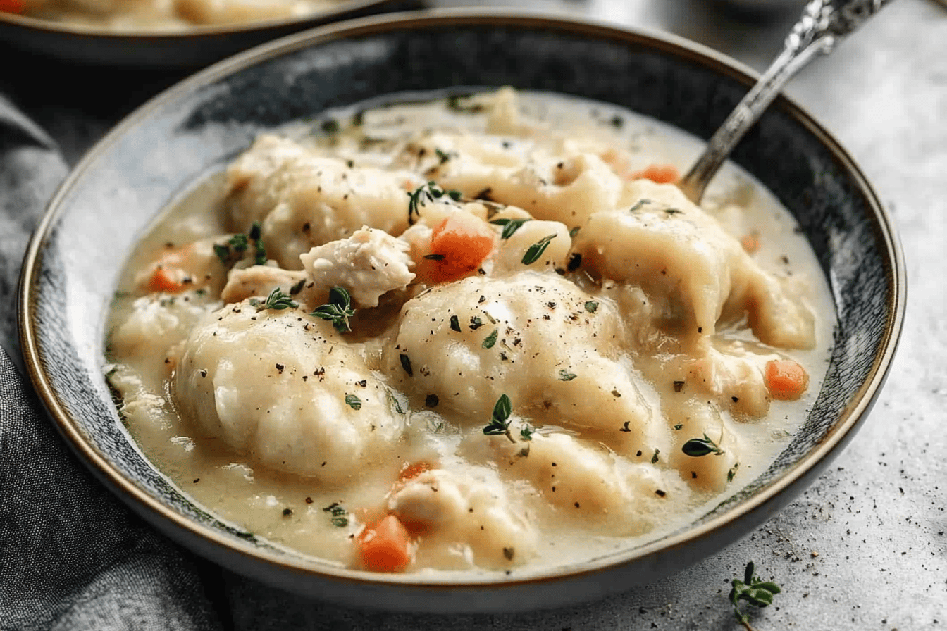 Chicken and dumplings is a comforting classic that warms the heart and satisfies the soul.