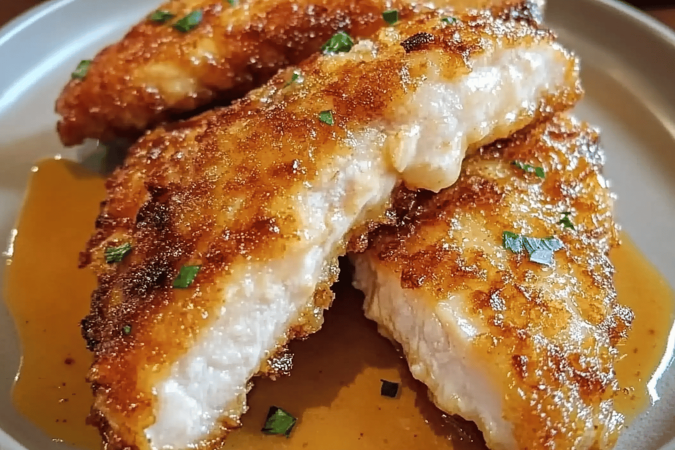 Enjoy a healthier, crispy alternative to chicken tenders with this delicious honey butter garlic recipe.